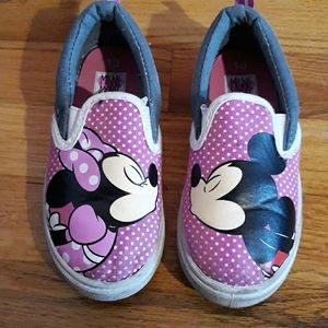 Minnie mouse slip on shoes